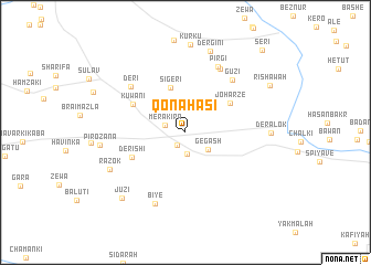 map of Qōnāhasī