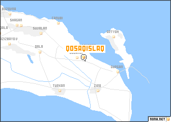 map of Qoşaqışlaq