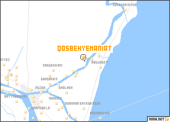 map of Qoşbeh-ye Manī‘āt