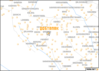 map of Qoşţānak