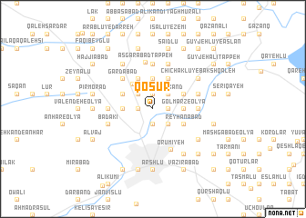 map of Qoşūr