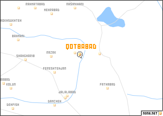 map of Qoţbābād