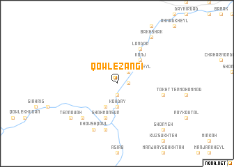 map of Qowl-e Zangī