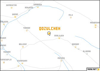 map of Qozūlcheh