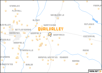 map of Quail Valley