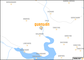 map of Quandian