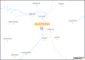map of Quanshui