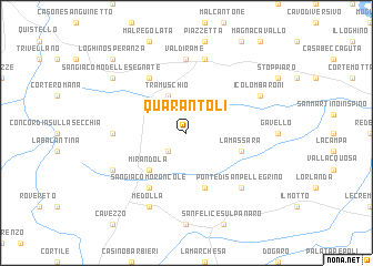 map of Quarantoli