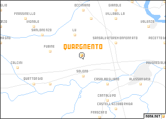 map of Quargnento