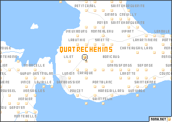 map of Quatre Chemins