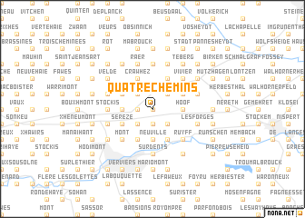 map of Quatre Chemins