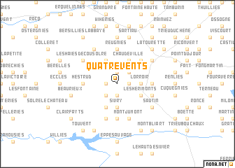 map of Quatre Vents