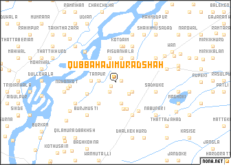 map of Qubba Hāji Murād Shāh