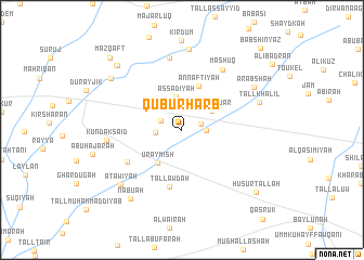 map of Qubūr Ḩarb