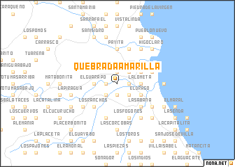 map of Quebrada Amarilla