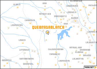 map of Quebrada Blanca