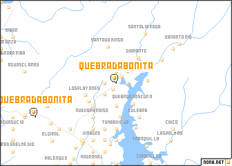 map of Quebrada Bonita