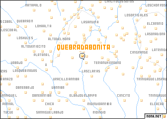 map of Quebrada Bonita