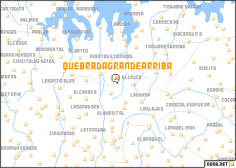 map of Quebrada Grande Arriba