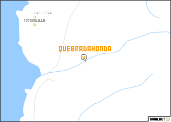 map of Quebrada Honda