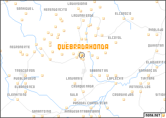 map of Quebrada Honda