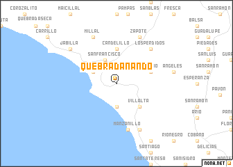 map of Quebrada Nando