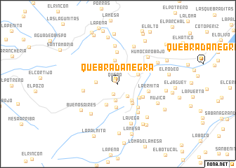 map of Quebrada Negra