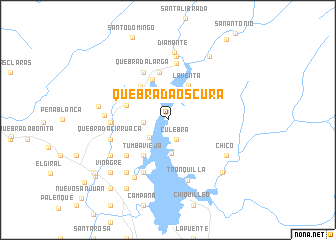 map of Quebrada Oscura