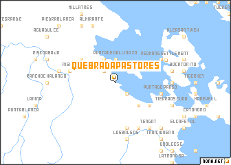 map of Quebrada Pastores