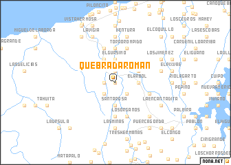 map of Quebrada Román