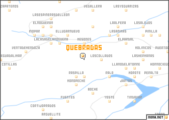 map of Quebradas