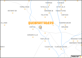 map of Quebrantadero