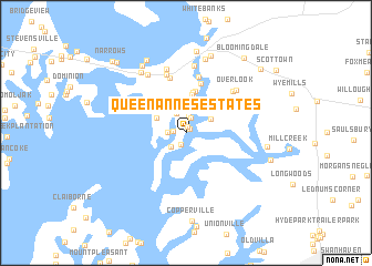 map of Queen Annes Estates