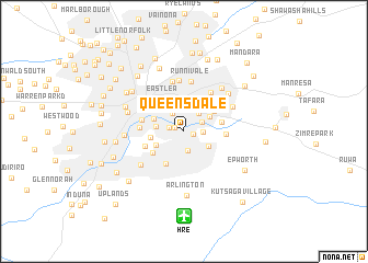 map of Queensdale