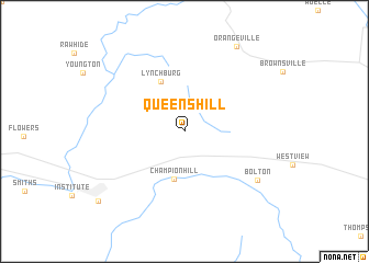 map of Queens Hill