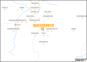 map of Quégneboko