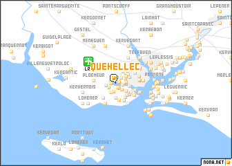 map of Quéhellec