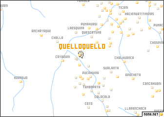 map of Quelloquello