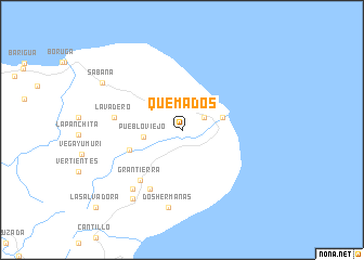 map of Quemados