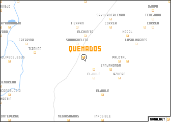 map of Quemados