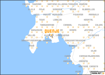 map of Quenje