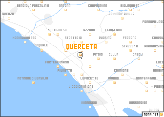 map of Querceta