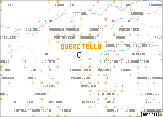 map of Quercitello