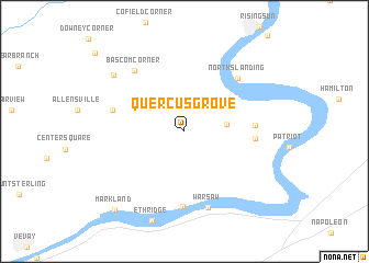 map of Quercus Grove