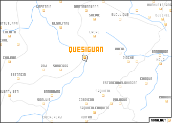 map of Quesiguán