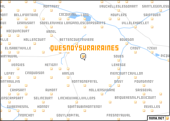 map of Quesnoy-sur-Airaines