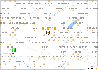 map of Quétan