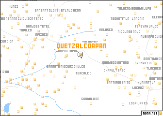 map of Quetzalcoapan