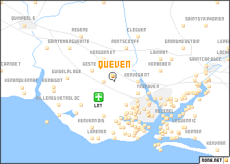 map of Quéven