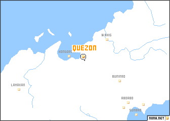 map of Quezon